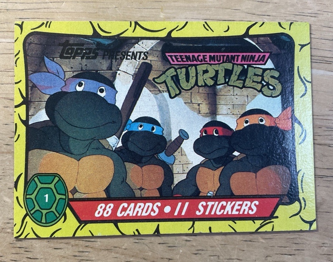 1989 Topps Teenage Mutant Ninja Turtles (TMNT) #1 The Epic Begins Rookie Card