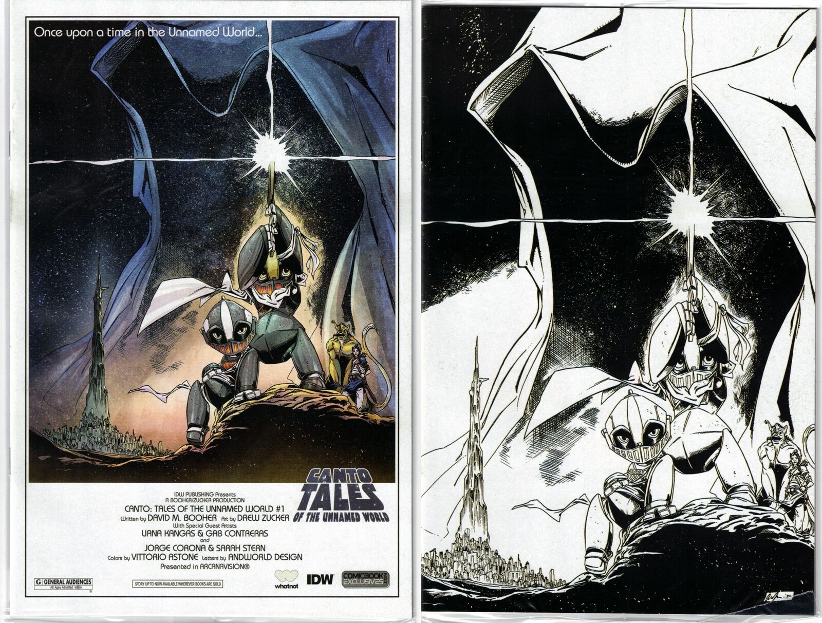 CANTO TALES OF THE UNNAMED WORLD #1- WHATNOT EXCLUSIVE STAR WARS VARIANT SET