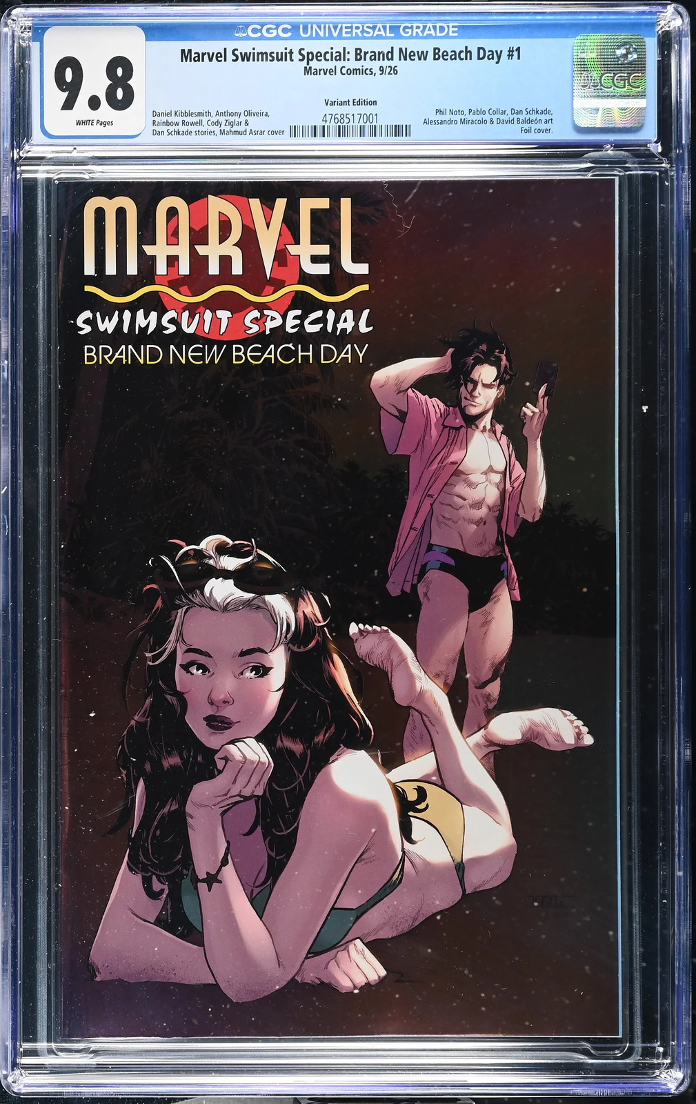 MARVEL SWIMSUIT SPECIAL: BRAND NEW BEACH DAY #1 ASRAR FOIL VARIANT | CGC 9.8
