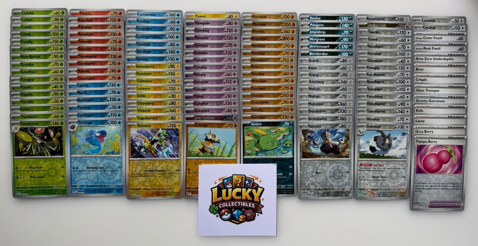 Pokémon TCG Stellar Crown - Complete Reverse Holo Set - 125 Cards ✅