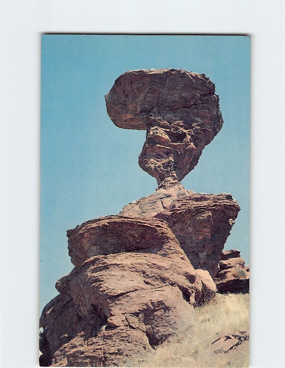 Postcard Balance Rock near Castleford & Buhl Idaho USA