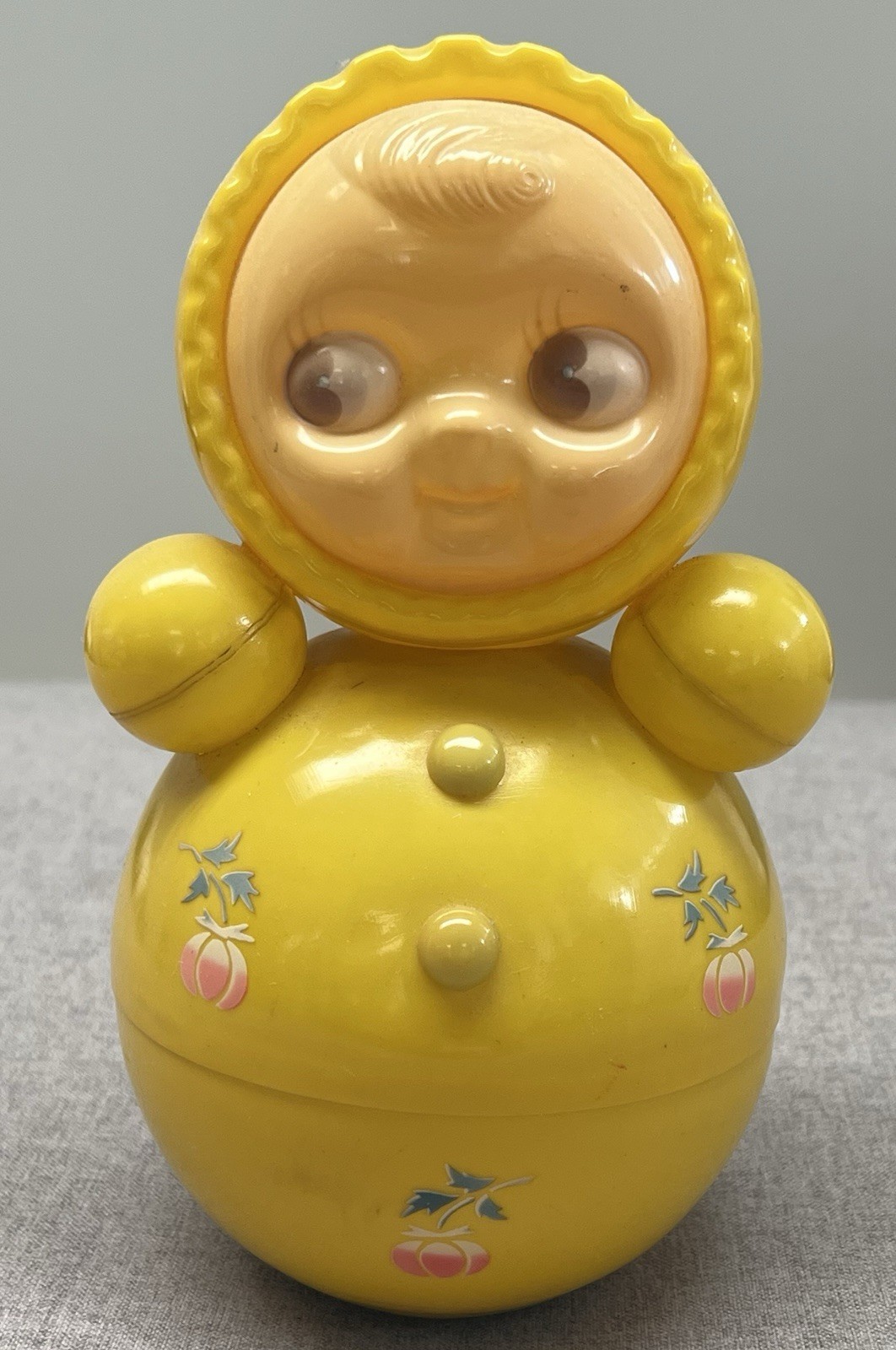 Nevalyashka Plastic Russian Roly Poly Doll Toy Rare Vintage Collectibles Art