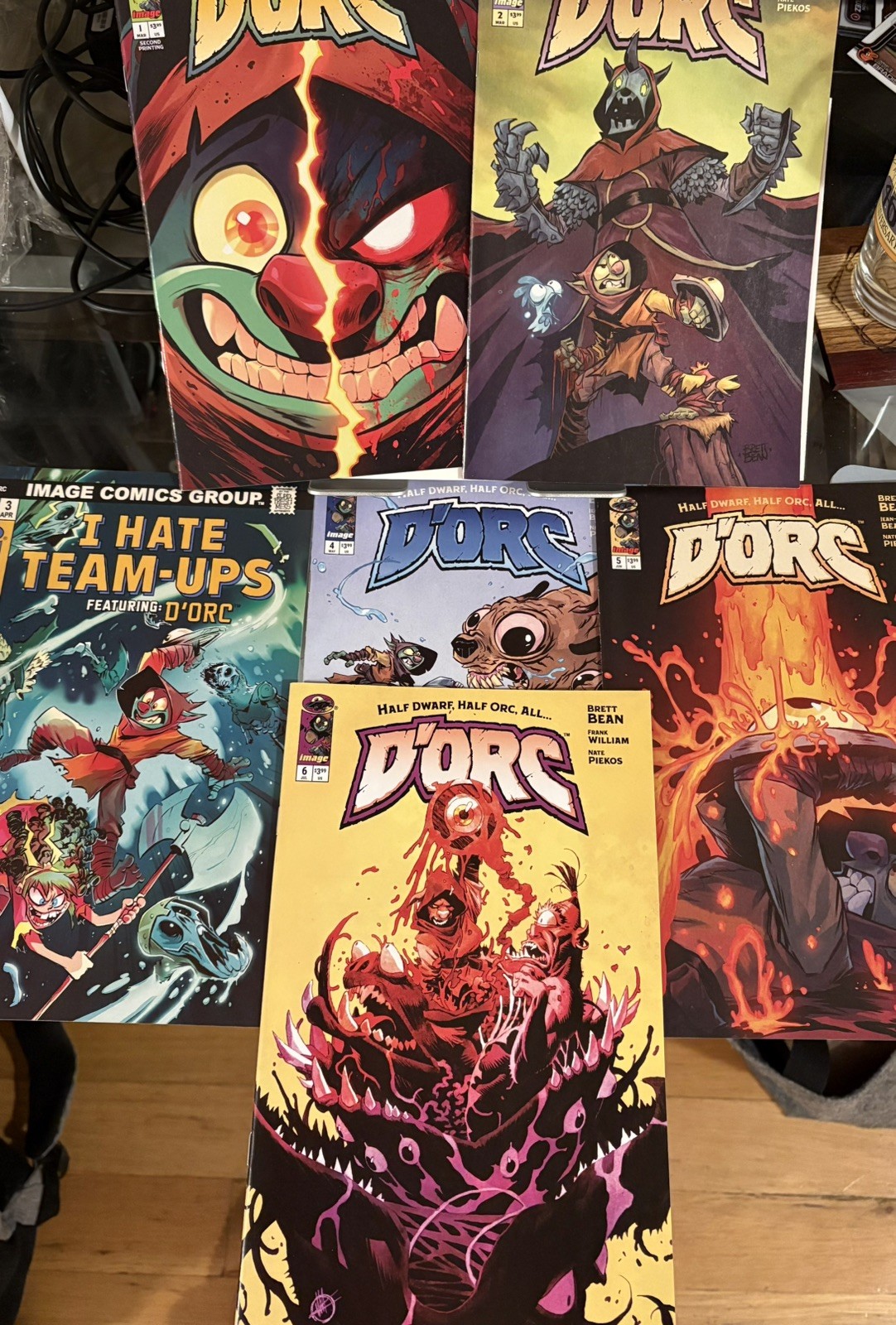D’orc 1-6 Various Covers. D’orc 1 Second Print. See Description.