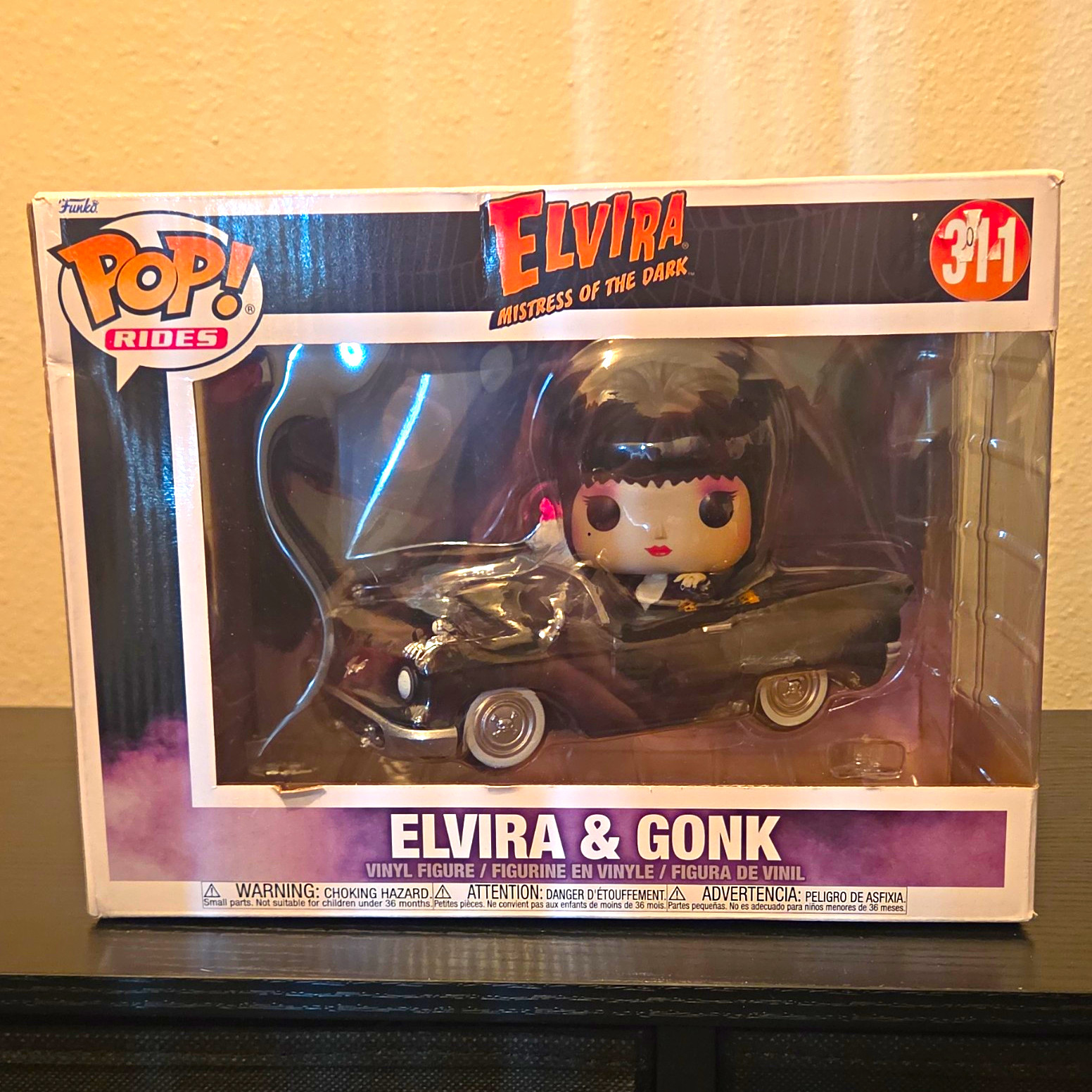 Funko Pop Rides Elvira: Mistress of the Dark Elvira & Gonk #311 Vinyl