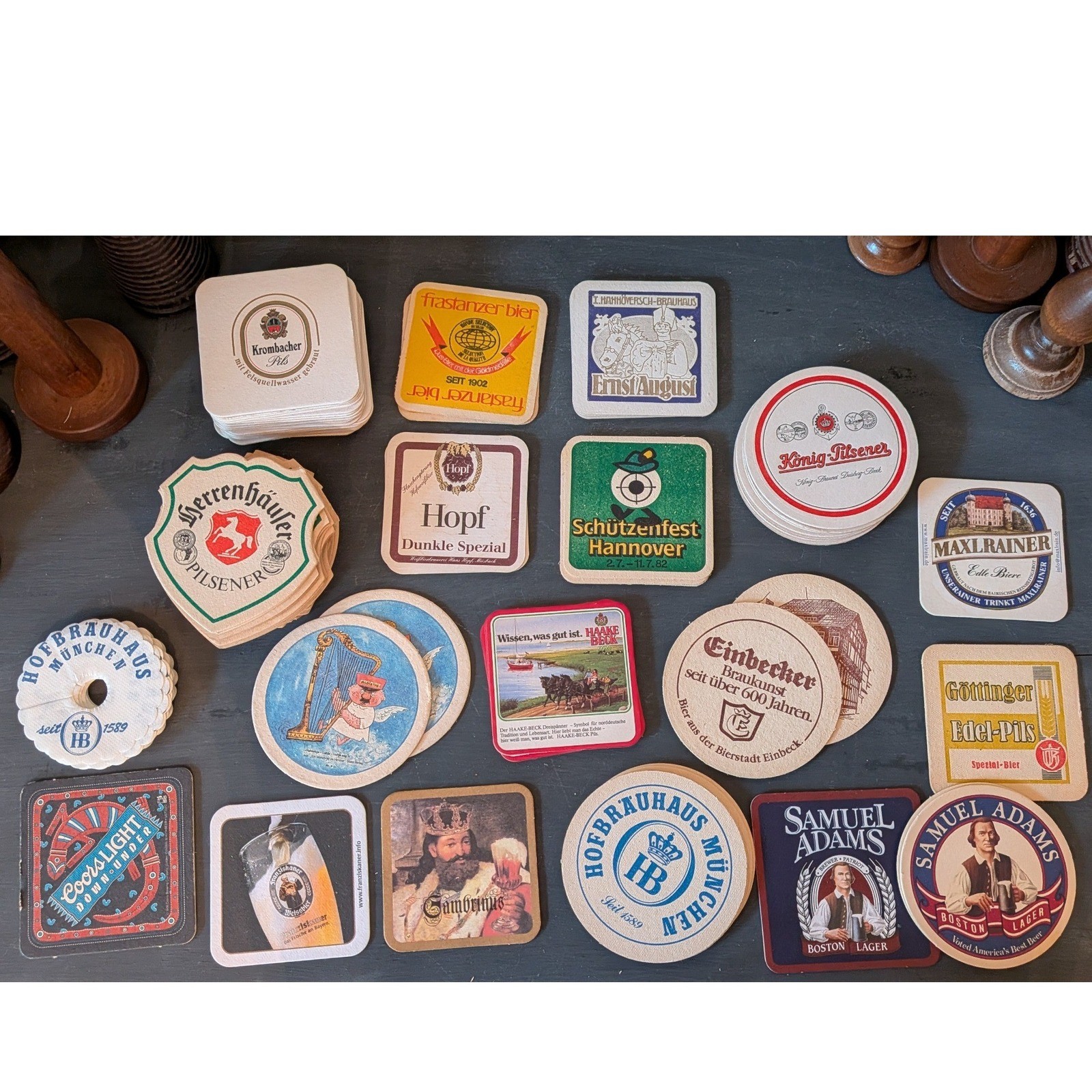 Vintage Beer Coaster Lot 97 PC Hofbrauhaus German Bierdeckel New Old Stock