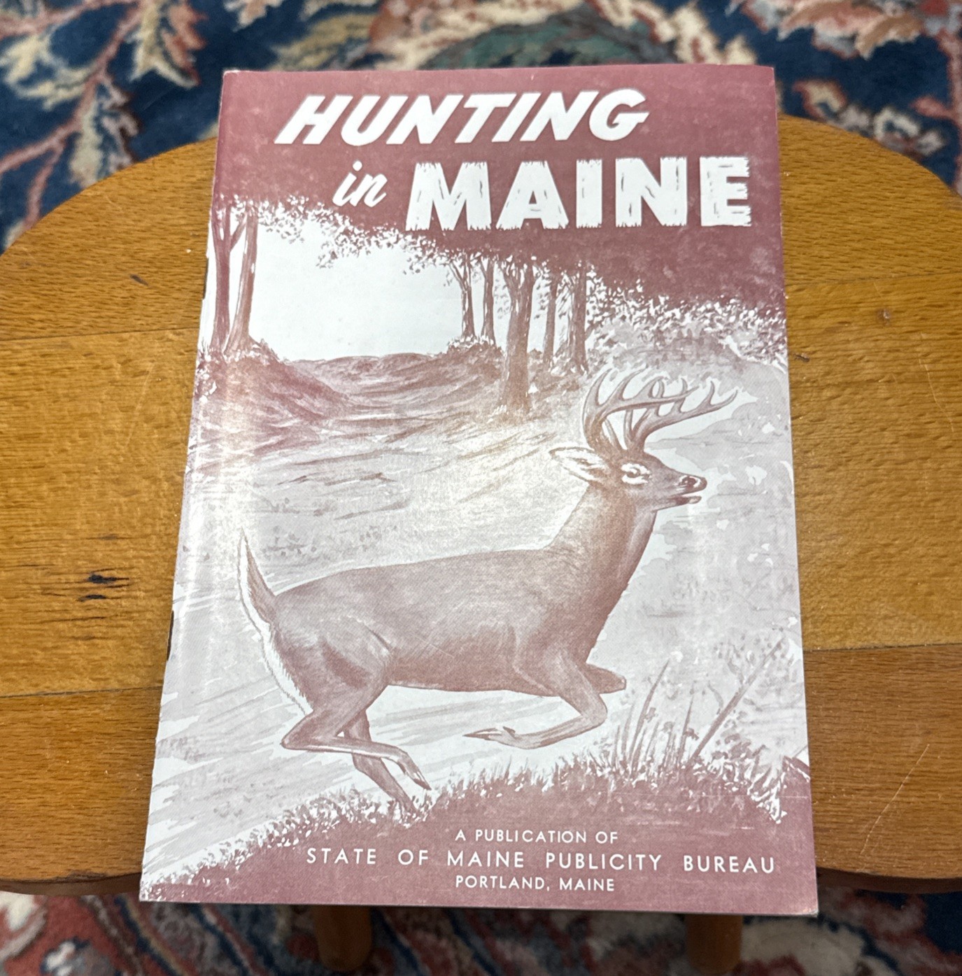 VINTAGE 1969 HUNTING IN MAINE MAGAZINE BOOKLET PAMPHLET STATE MAINE SOUVENIR