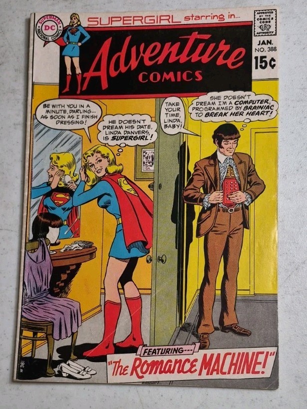 Adventure Comics #388 (DC Comics January 1970) Supergirl Lex Luthor Brainiac Adventure Comics #388 (DC Comics January 1970) Supergirl Lex Luthor Brainiac