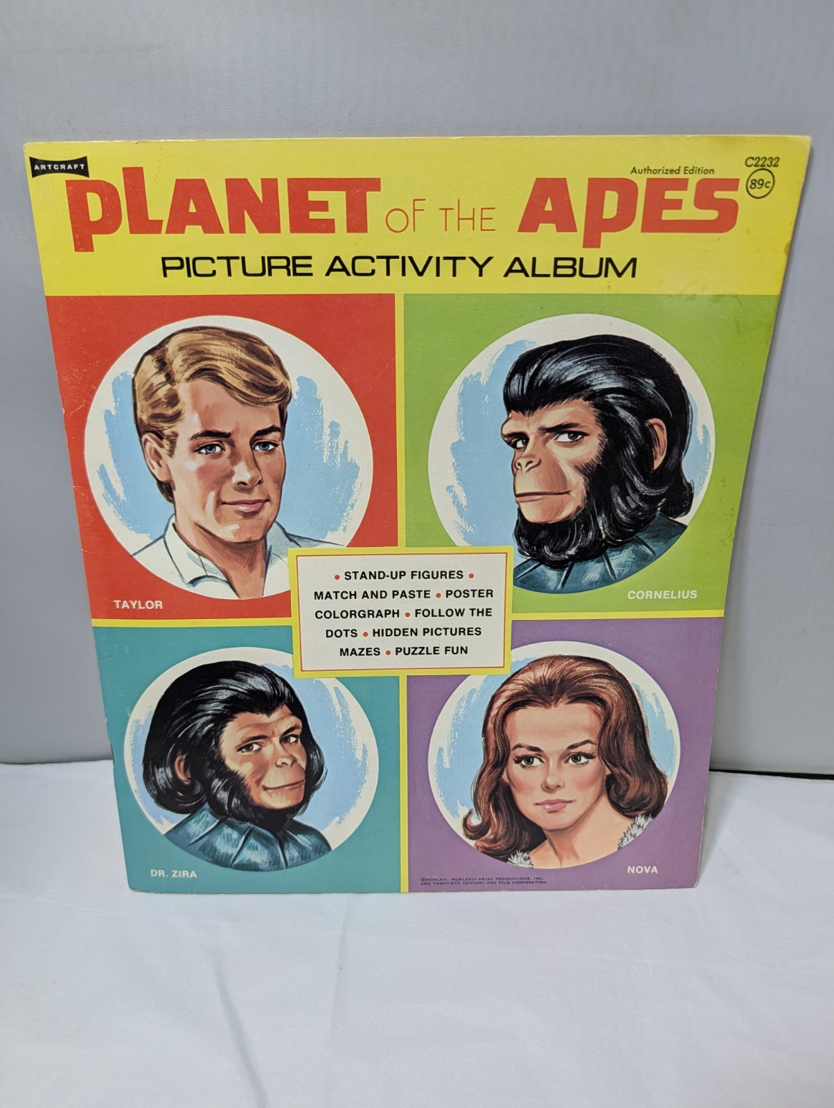 Vintage 1974 Planet Of The Apes Picture Activity Album Book NEW / UNUSED