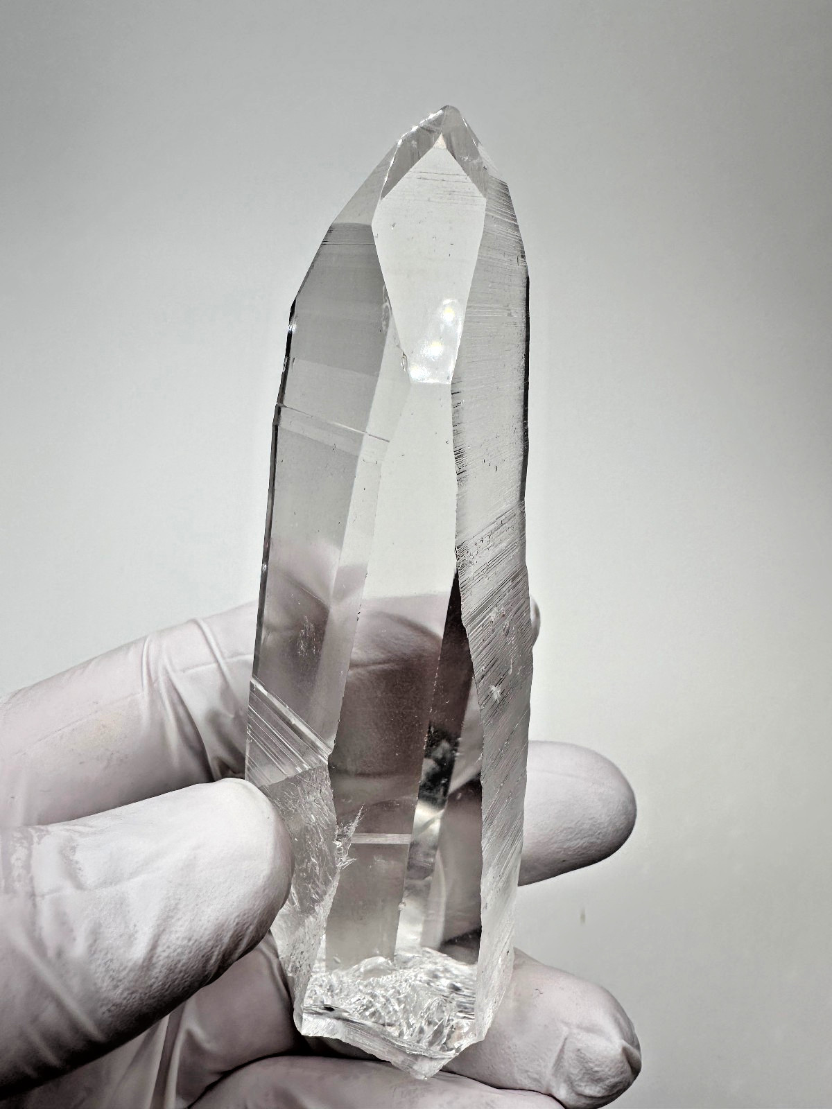 Large Optical Grade Lemurian Seed Quartz Crystal Point__Serra do Cabra