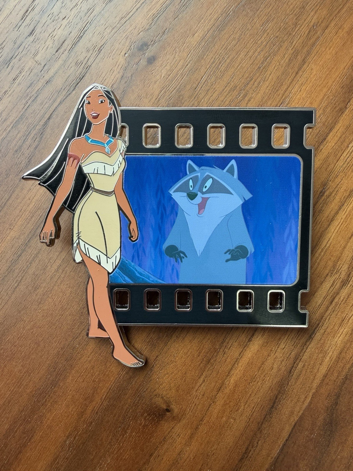 Disney PALM Pocahontas Film Reel Pink a la Mode Jumbo Pin LE 1000