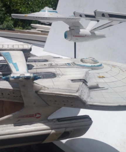 STAR TREK 2 ENTERPRISE 1701 + USS RELIANT Props: LIGHTING Plus Stands LARGE