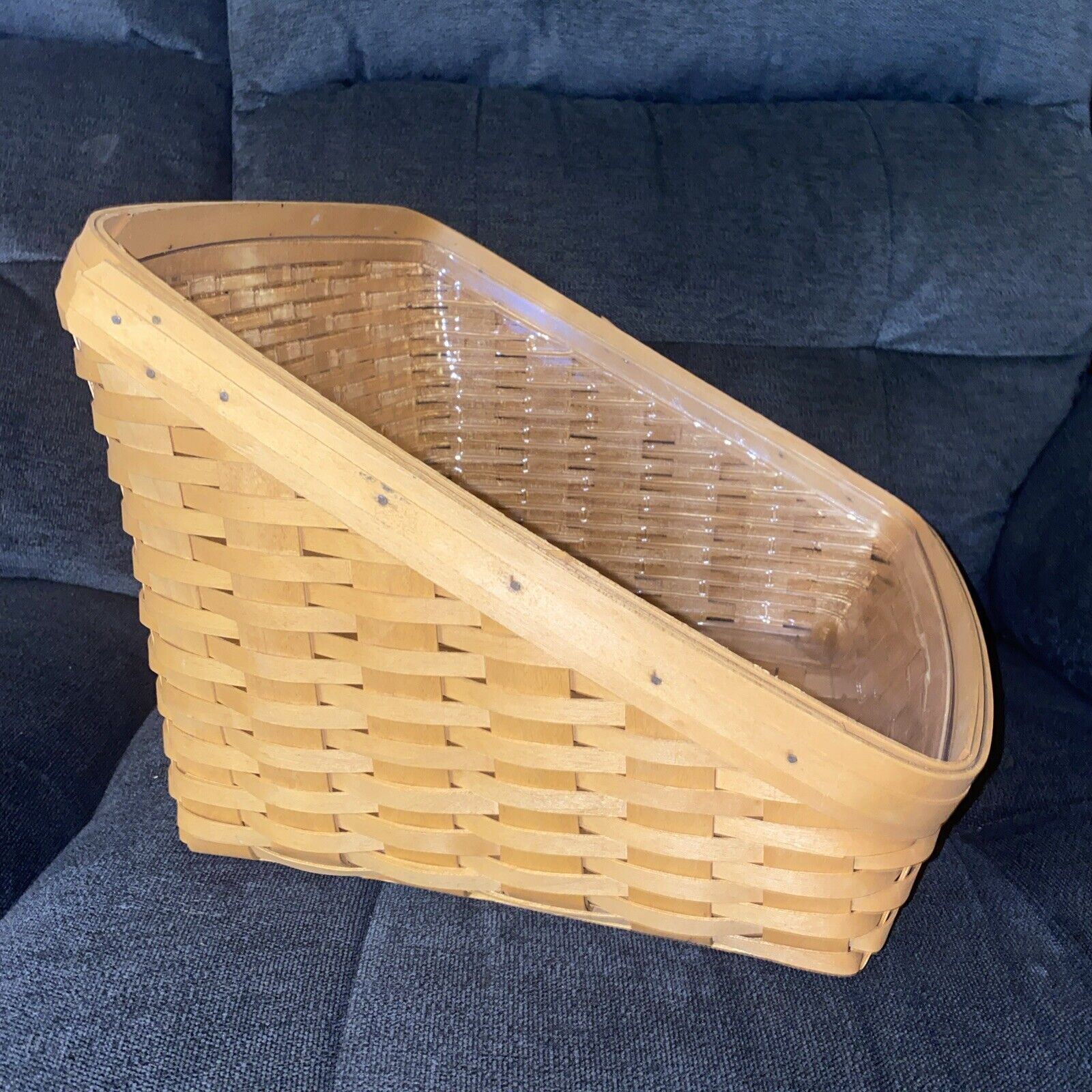 Longaberger Book Keeper Basket And Protector Retired 2002