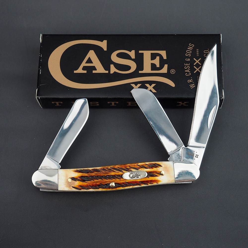 Case XX Stockman 6.5 Burnt BoneStag Stainless Pocket Knife NIB - 65336