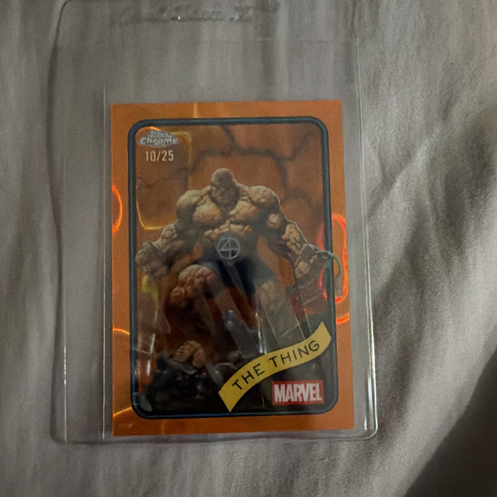 Orange Lava 10/25 The Thing Ben Topps Chrome 2025
