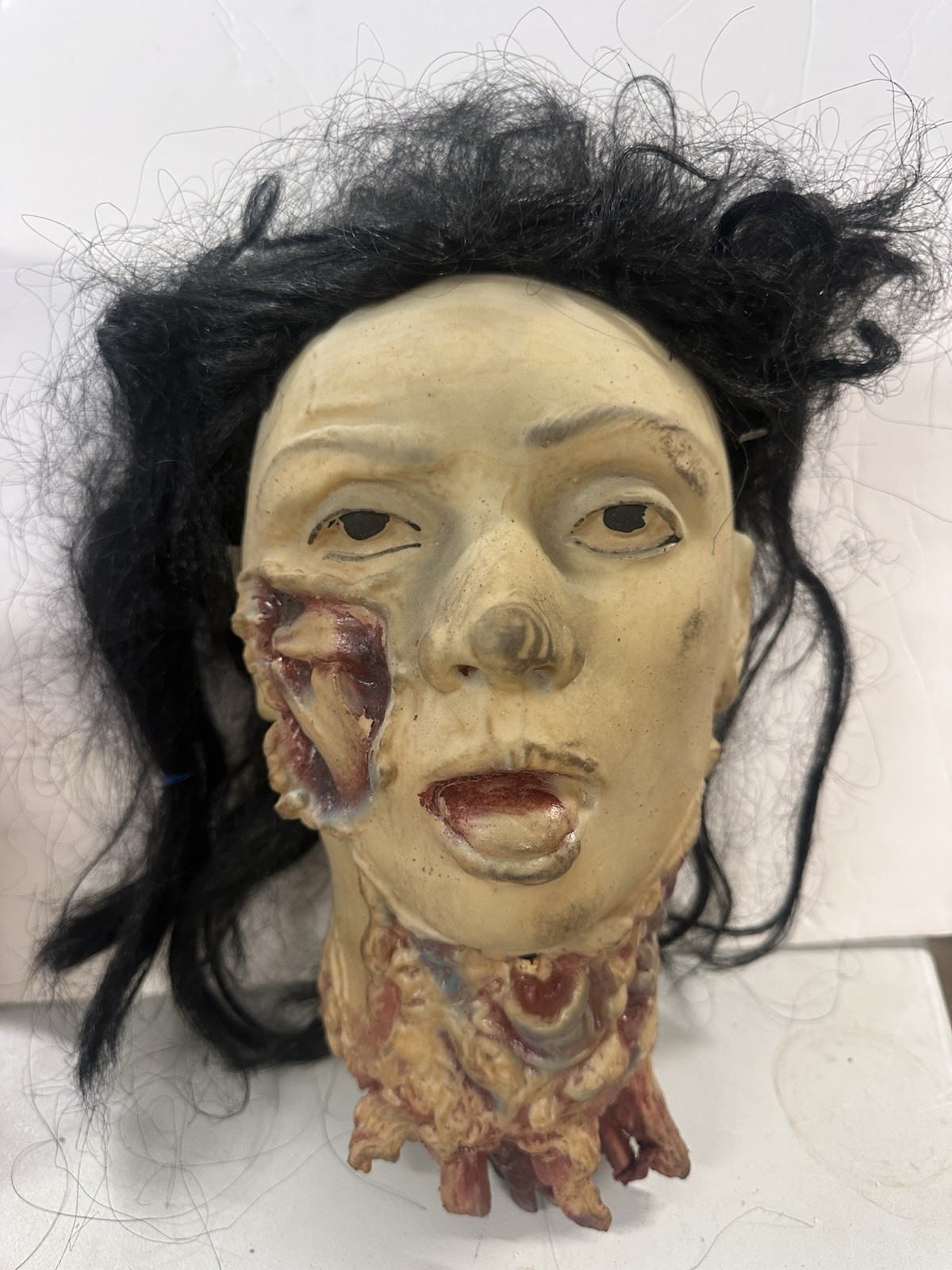 RARE HTF VINTAGE Vic’s Novelty Motion Activated Severed Head Halloween Prop RARE HTF VINTAGE Vic’s Novelty Motion Activated Severed Head Halloween Prop