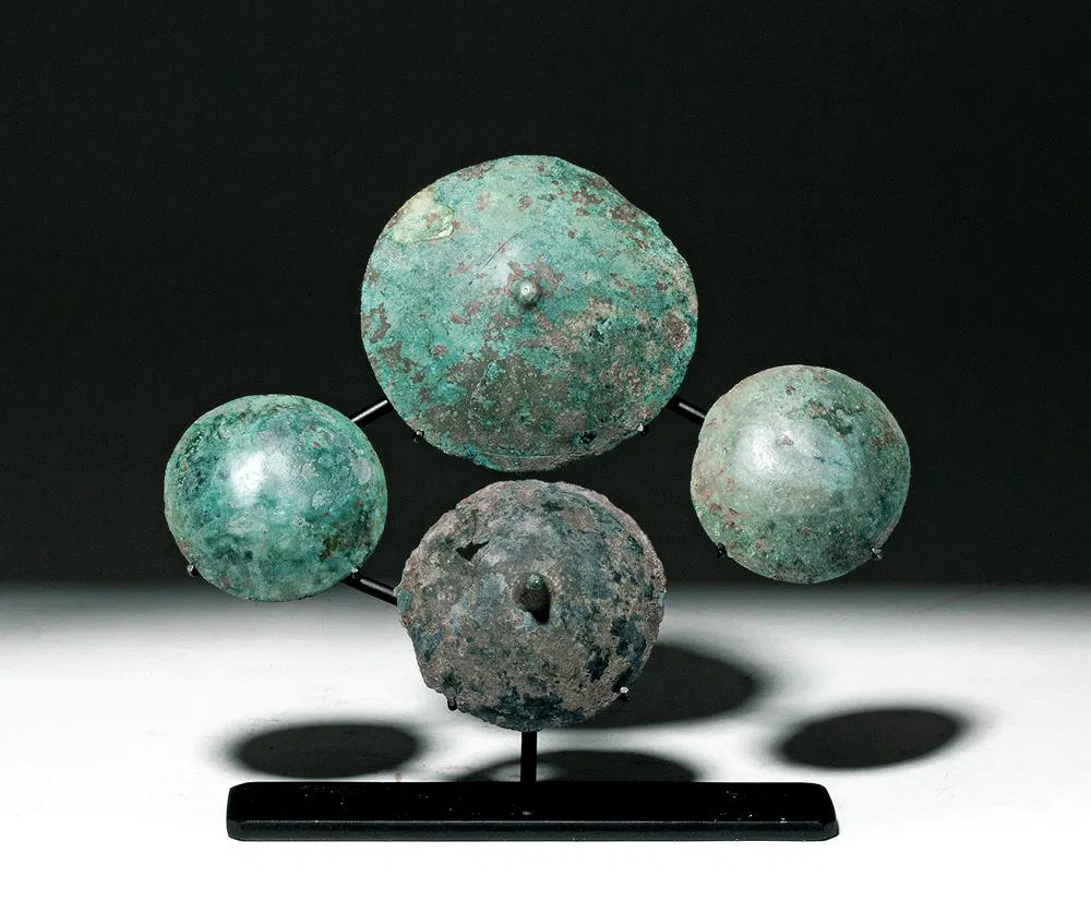 Group of Ancient Greek Bronze Shield Appliqués Greek Empire, 5th–4th century BCE