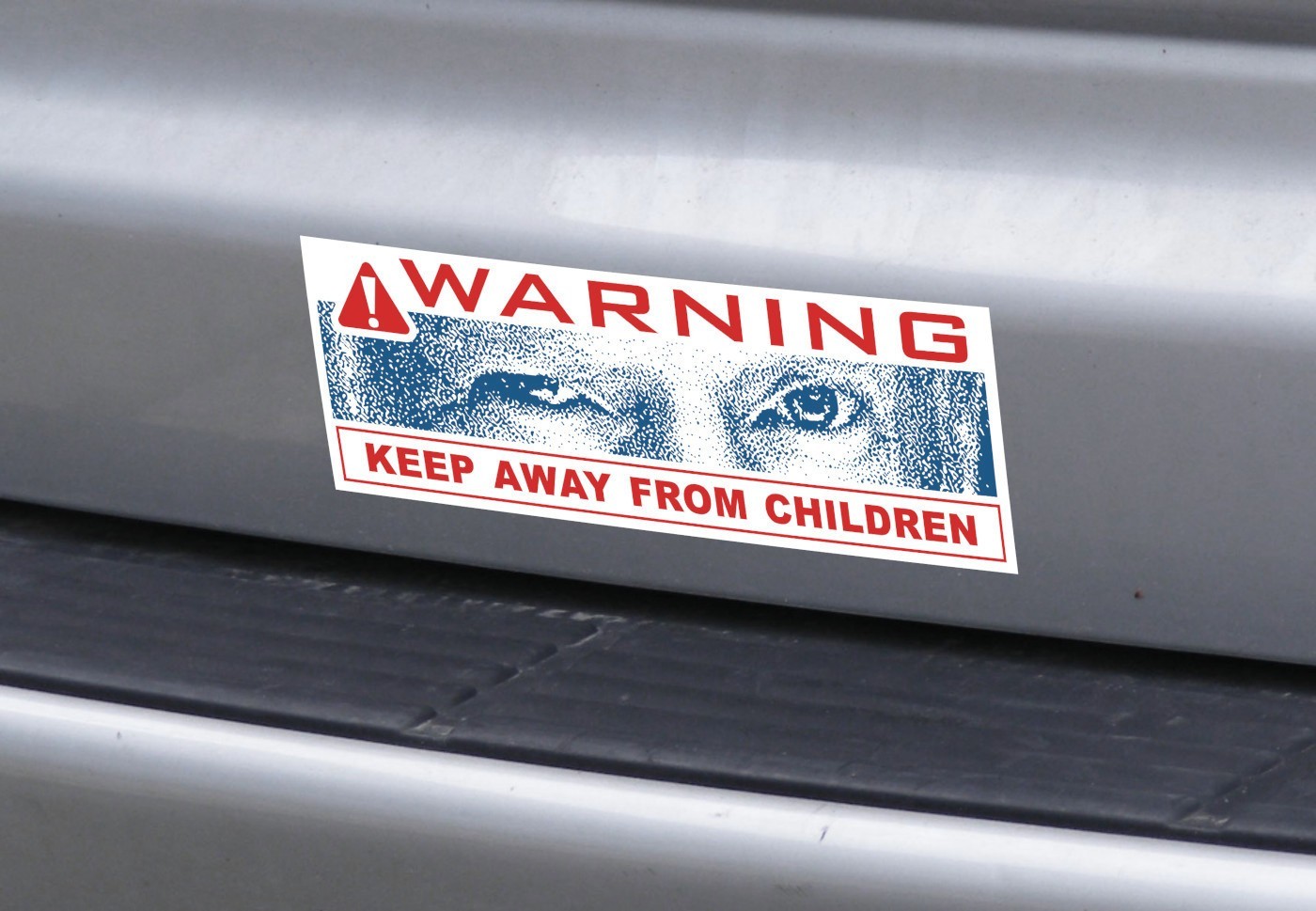 WARNING Keep Away From Children - Anti Trump, Epstein, GOP Vinyl Bumper Sticker