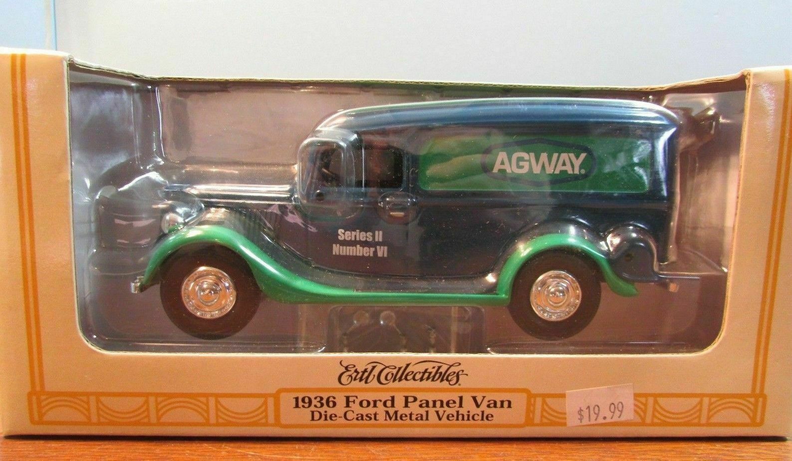 Vintage Agway 1936 ford panel van diecast ertl Truck Collectors Bank w/box