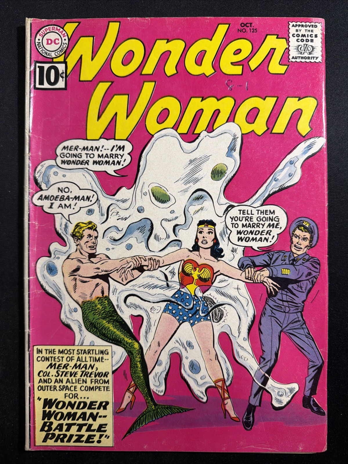 Wonder Woman #125 1961 DC Comics Vintage Silver Age 1st Print VG- *A19
