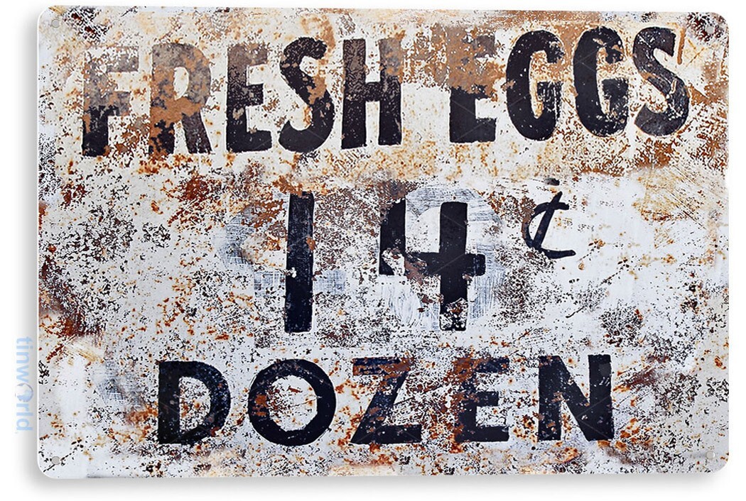 TIN SIGN Fresh Eggs 14c Metal Décor Chicken Pen Farm Coop Store Kitchen A824 TIN SIGN Fresh Eggs 14c Metal Décor Chicken Pen Farm Coop Store Kitchen A824