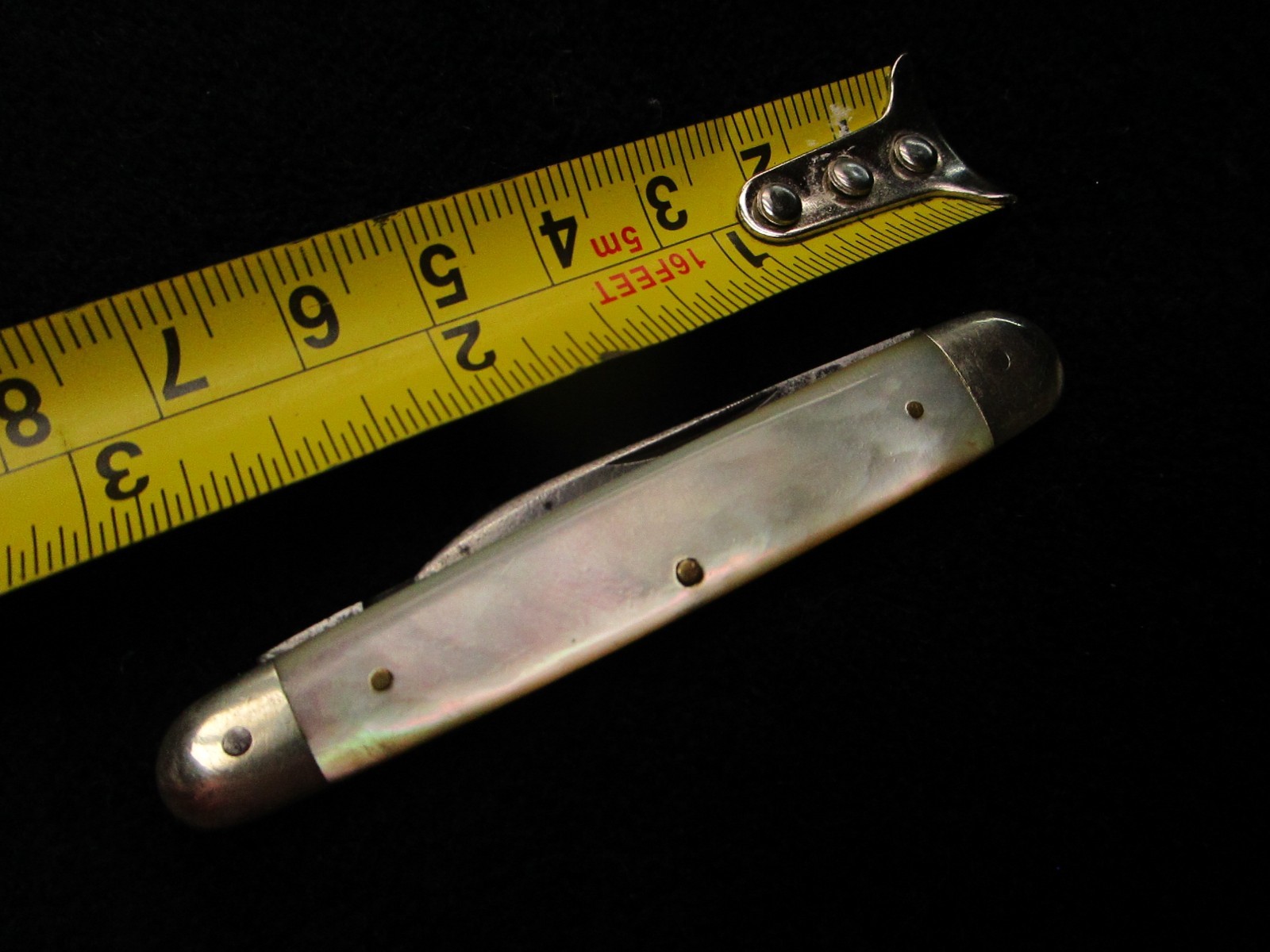 ORIGINAL VINTAGE GERMAN EDW.PARKER & SONS 4 BLADE POCKET MOTHER-OF-PEARL KNIFE