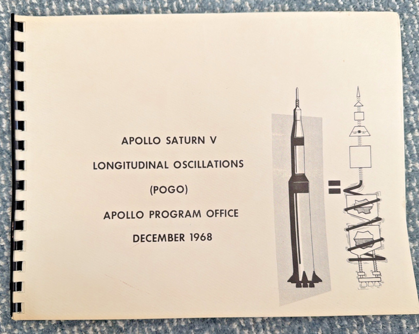RARE December 1968 Apollo Saturn V Longitudinal Oscillations (POGO) NASA RARE December 1968 Apollo Saturn V Longitudinal Oscillations (POGO) NASA