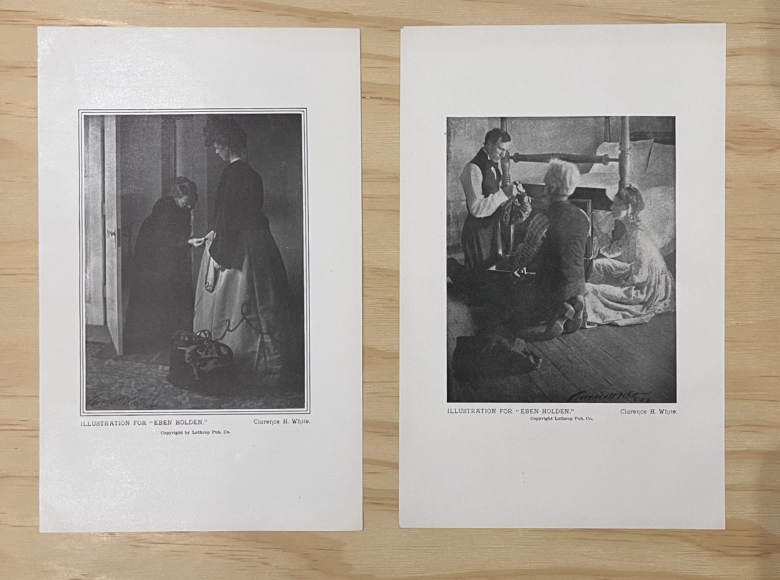 Clarence H. White Eben Holden Original Photo Prints 1904 Antique Pictorialist