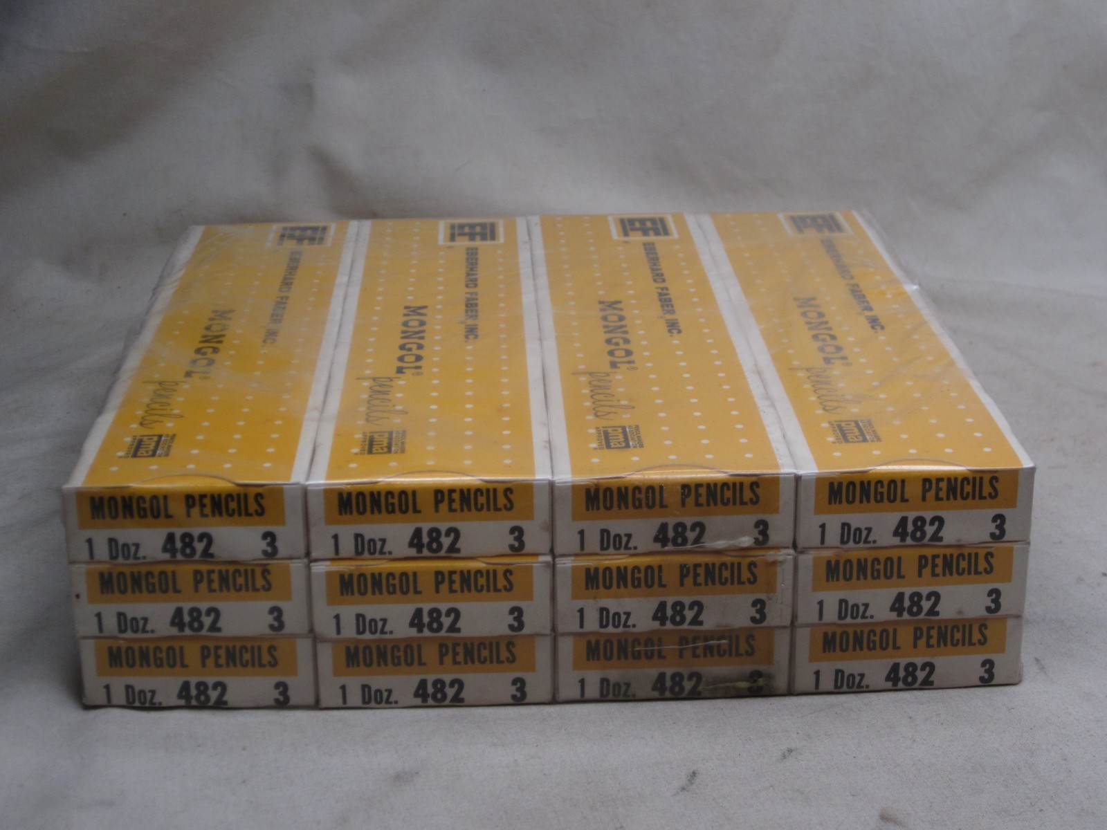 144 MONGOL Pencils  pencil 12 box x 12 lot sealed 482-3 Eberhard Faber NOS EF