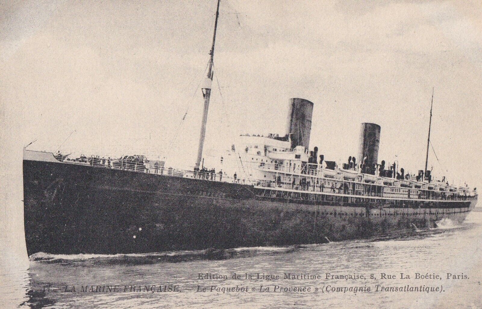 CPA 44 ST NAZAIRE liner LA PROVENCE in service1906-1916 cast in MEDITERRANEAN