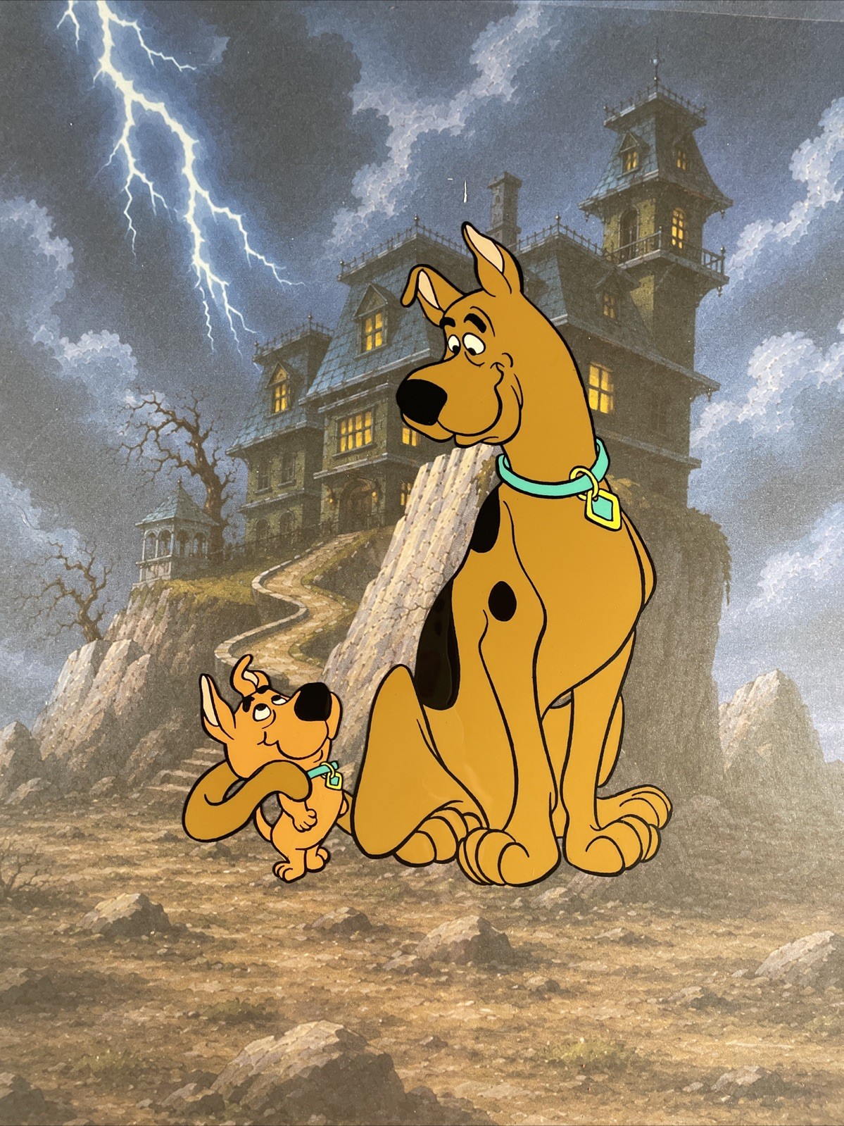 SCOOBY-DOO animation cel 80’s Vintage Cartoons Publicity art HANNA-BARBERA  I10