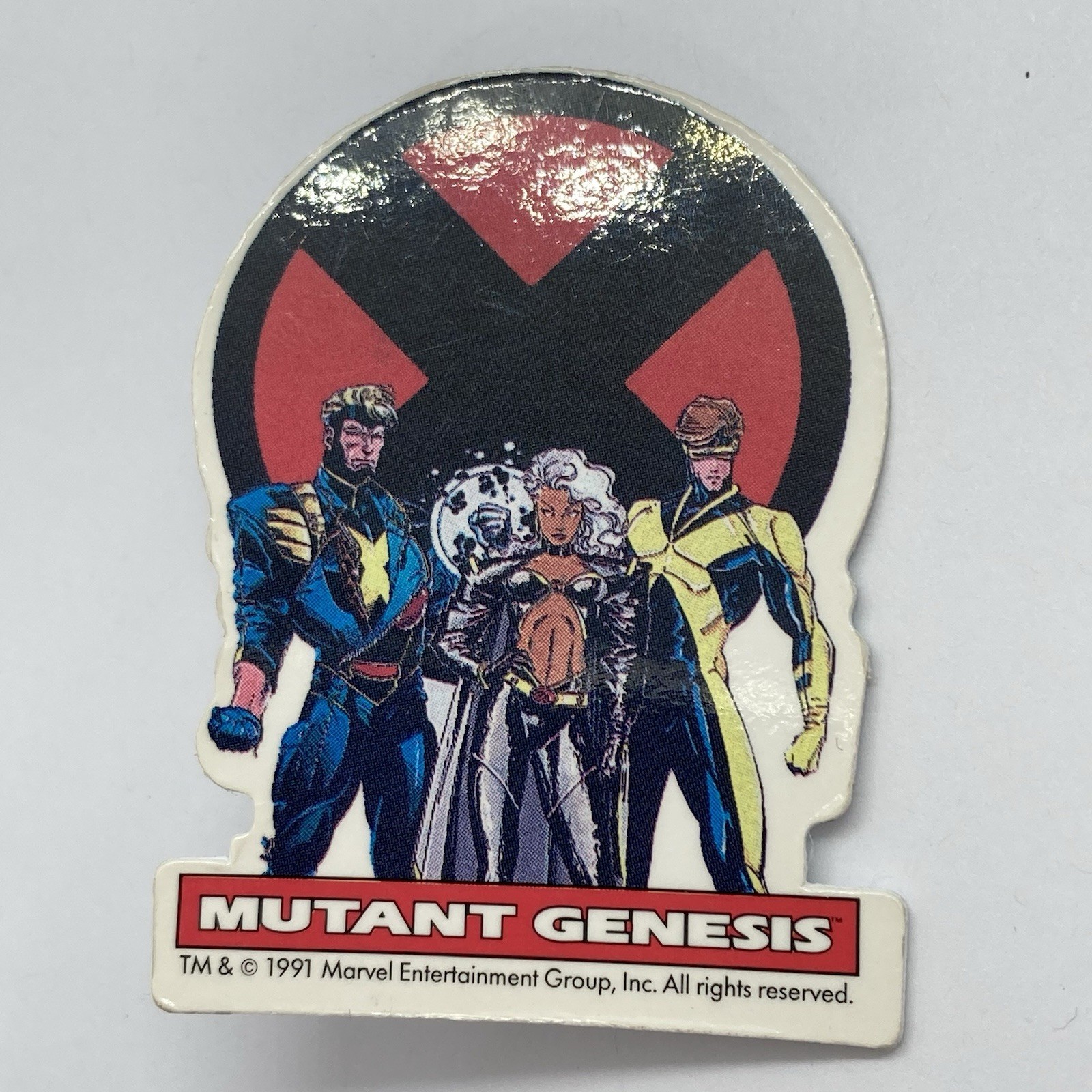 Vintage X-Men: Mutant Genesis Promotional Pin Havok Storm Cyclops Marvel 1991 Vintage X-Men: Mutant Genesis Promotional Pin Havok Storm Cyclops Marvel 1991