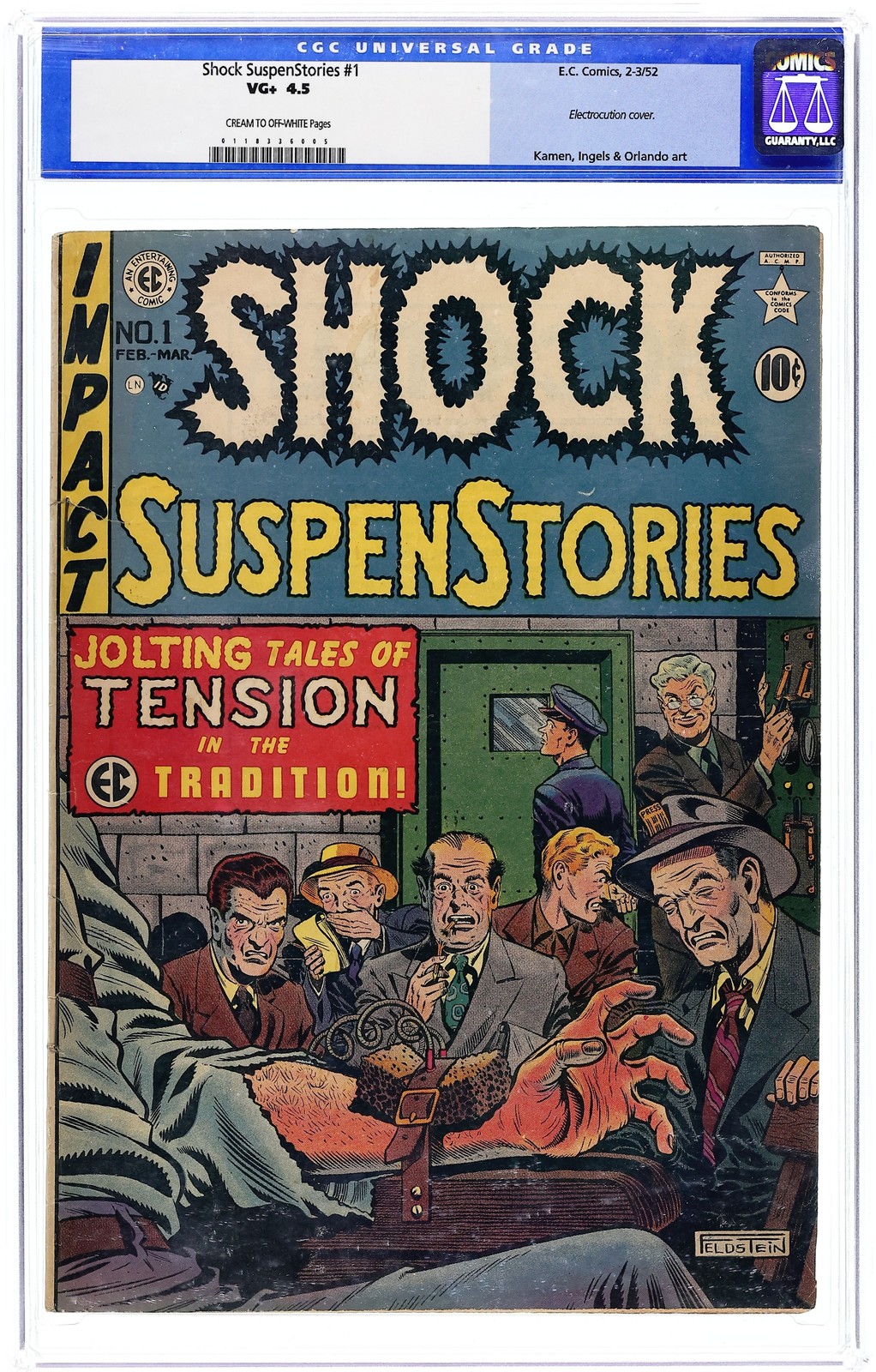 Shock Suspenstories #1 CGC 4.5 1952 0118336005