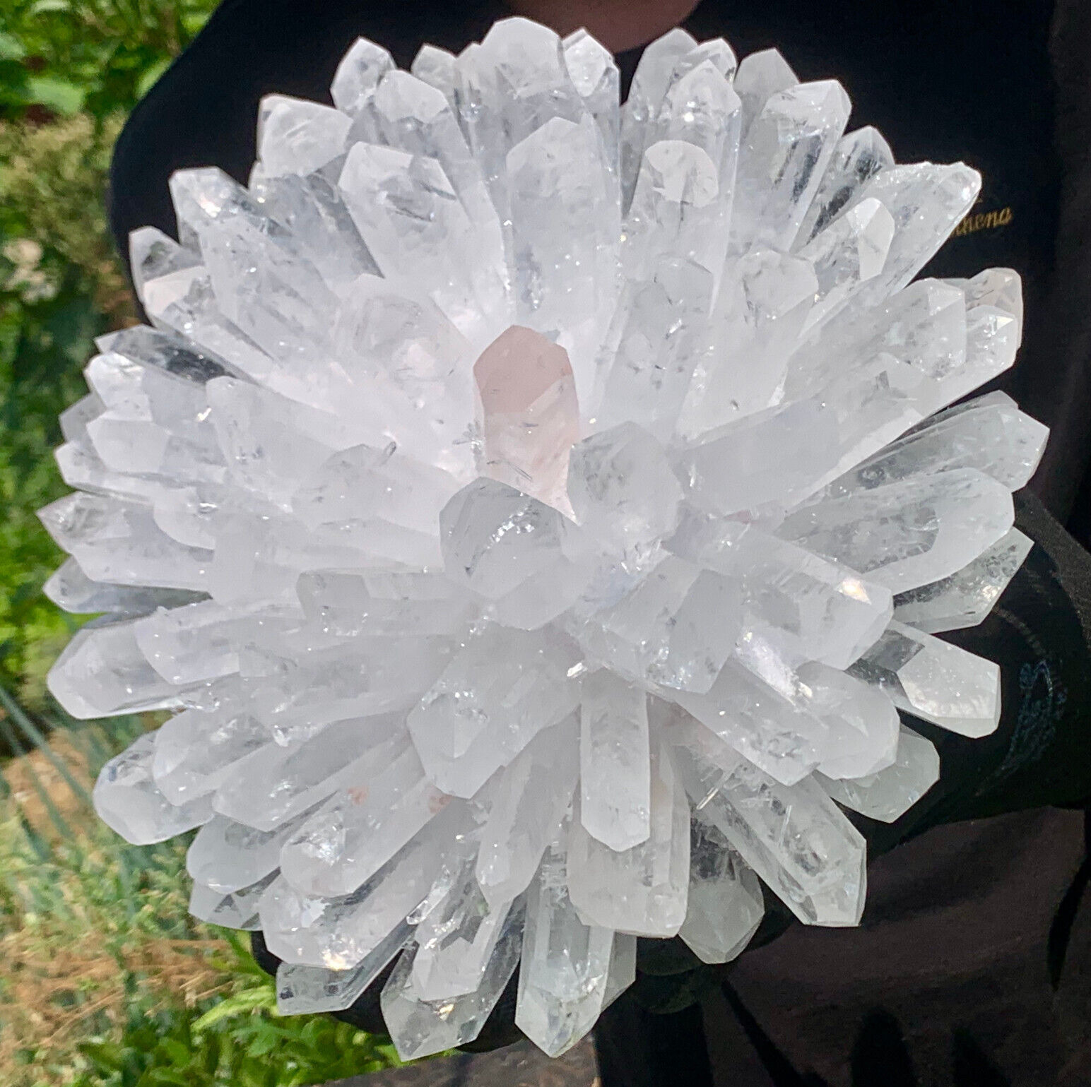 20LB New Find White  PhantomQuartz Crystal Cluster MineralSpecimen