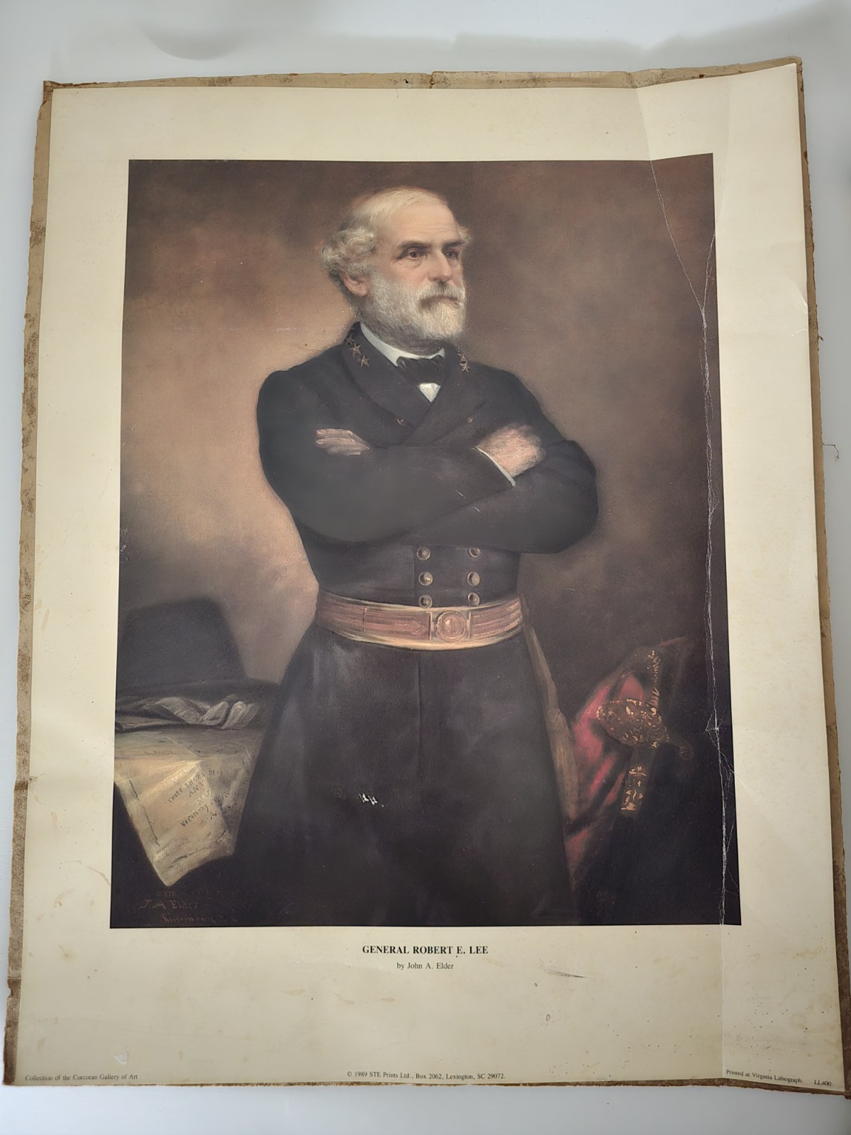 Vintage 1989/1990 Robert E. Lee & Stonewall Jackson Print Pair by John A. Elder 