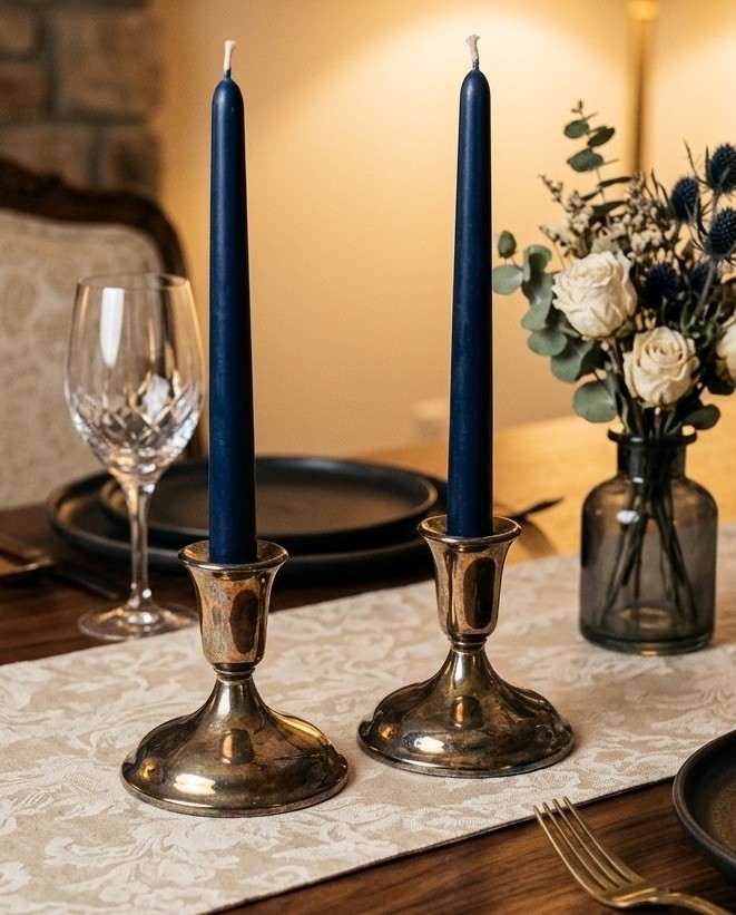 Vintage International Silver Co Silverplated Candlesticks Weighted - Pair of 2