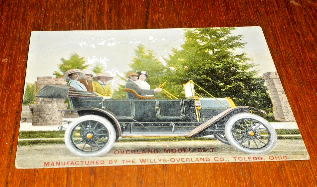 1912 Advertising Postcard - Willys Overland Co. Toldeo OH  - 59- TOURING CAR