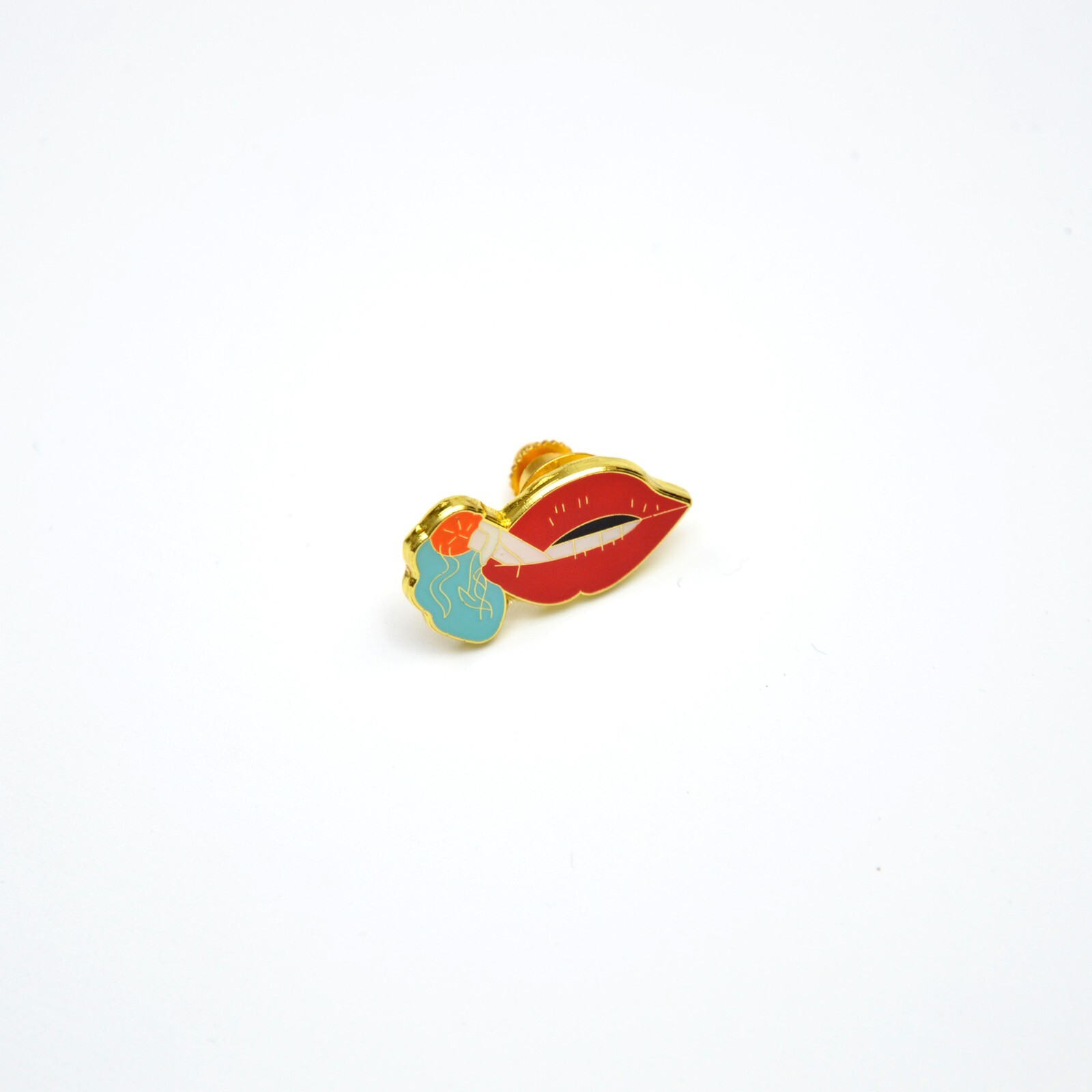 Supreme Smoking Lips Pin SS16 Enamel