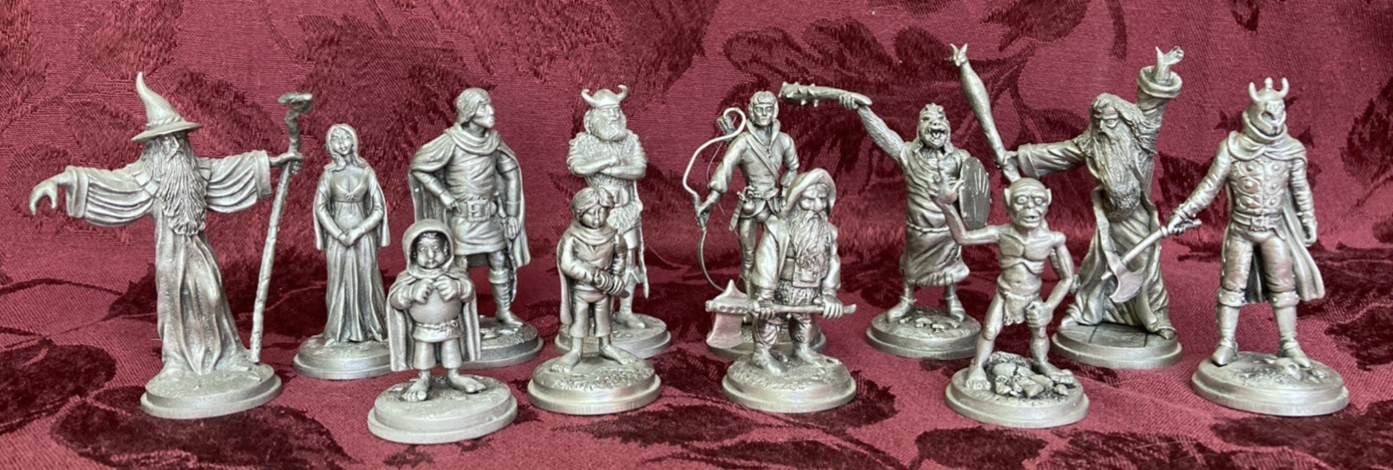 Vintage Lord of the Rings LOTR Limited Edition Pewter Figurines Elan Merch 1979
