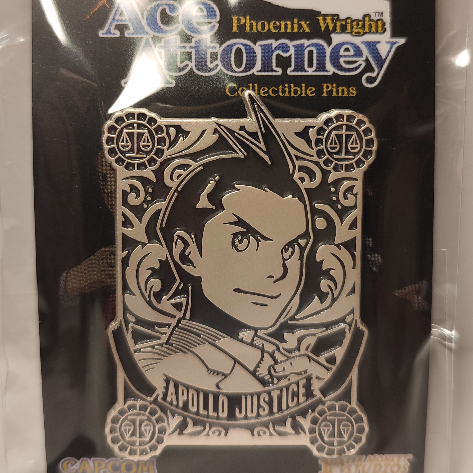 Phoenix Wright Ace Attorney Collectible Limited Edition Enamel Pins Lot Official