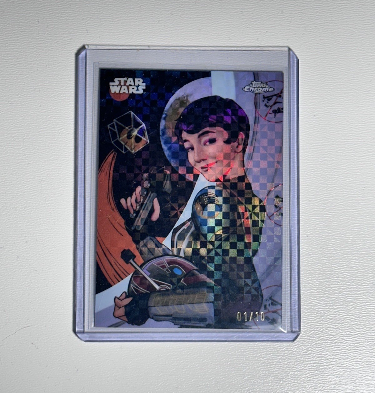 2025 Topps Star Wars Chrome Galactic Graffiti Sabine Wren 1/0 Alpha X-Fractor