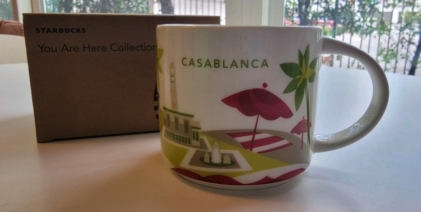 Starbucks CASABLANCA Morocco - You Are Here Collection - Coffee Mug Cup 14oz Starbucks CASABLANCA Morocco - You Are Here Collection - Coffee Mug Cup 14oz