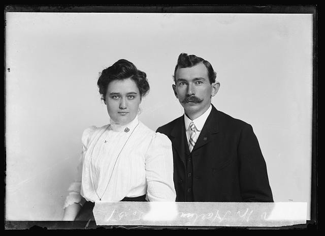 Photo:W. Harlan Portrait of Man and Woman c1901-1903