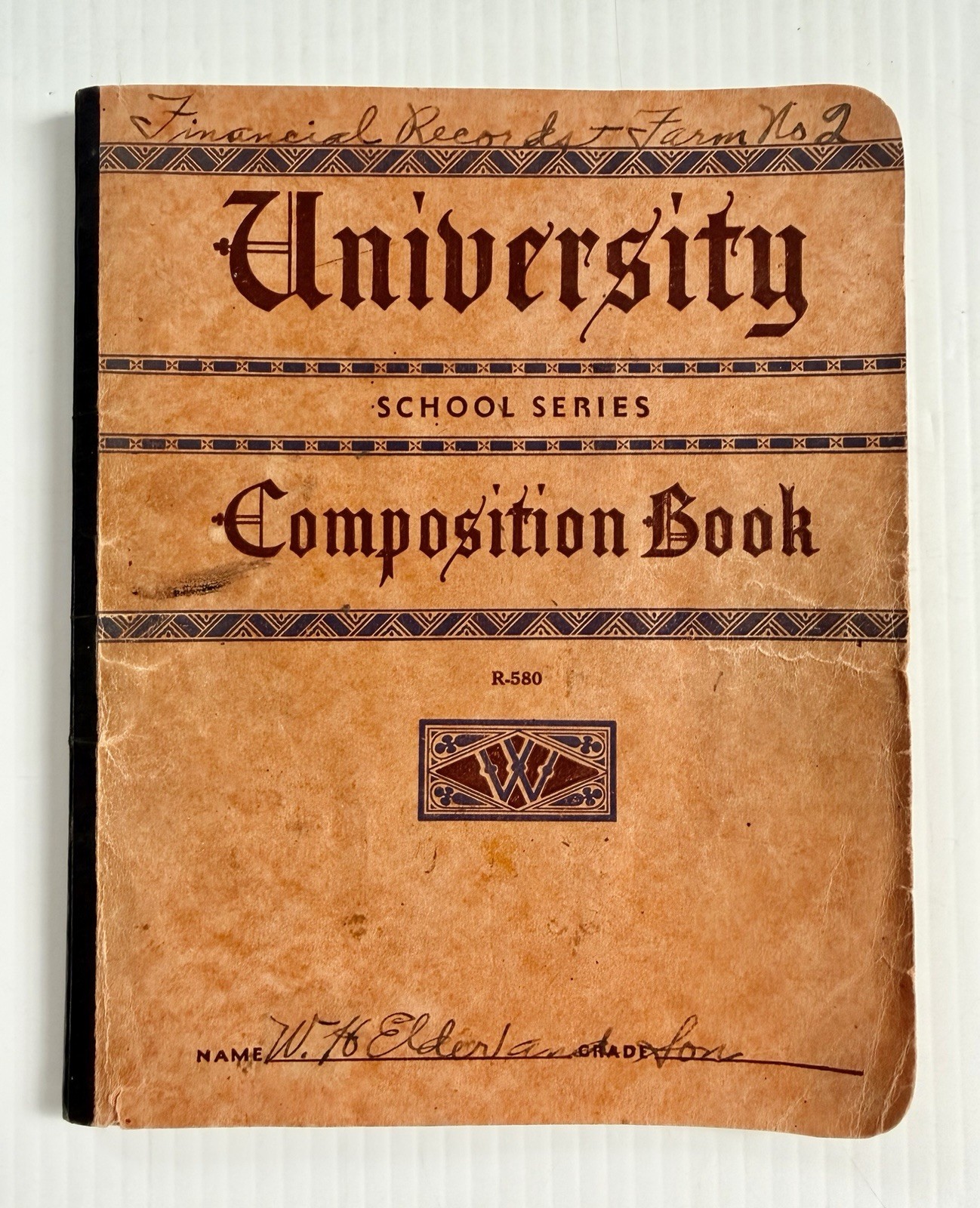 1935-39 Depression Era Vintage Careful Handwritten Farm Financial Records Ledger
