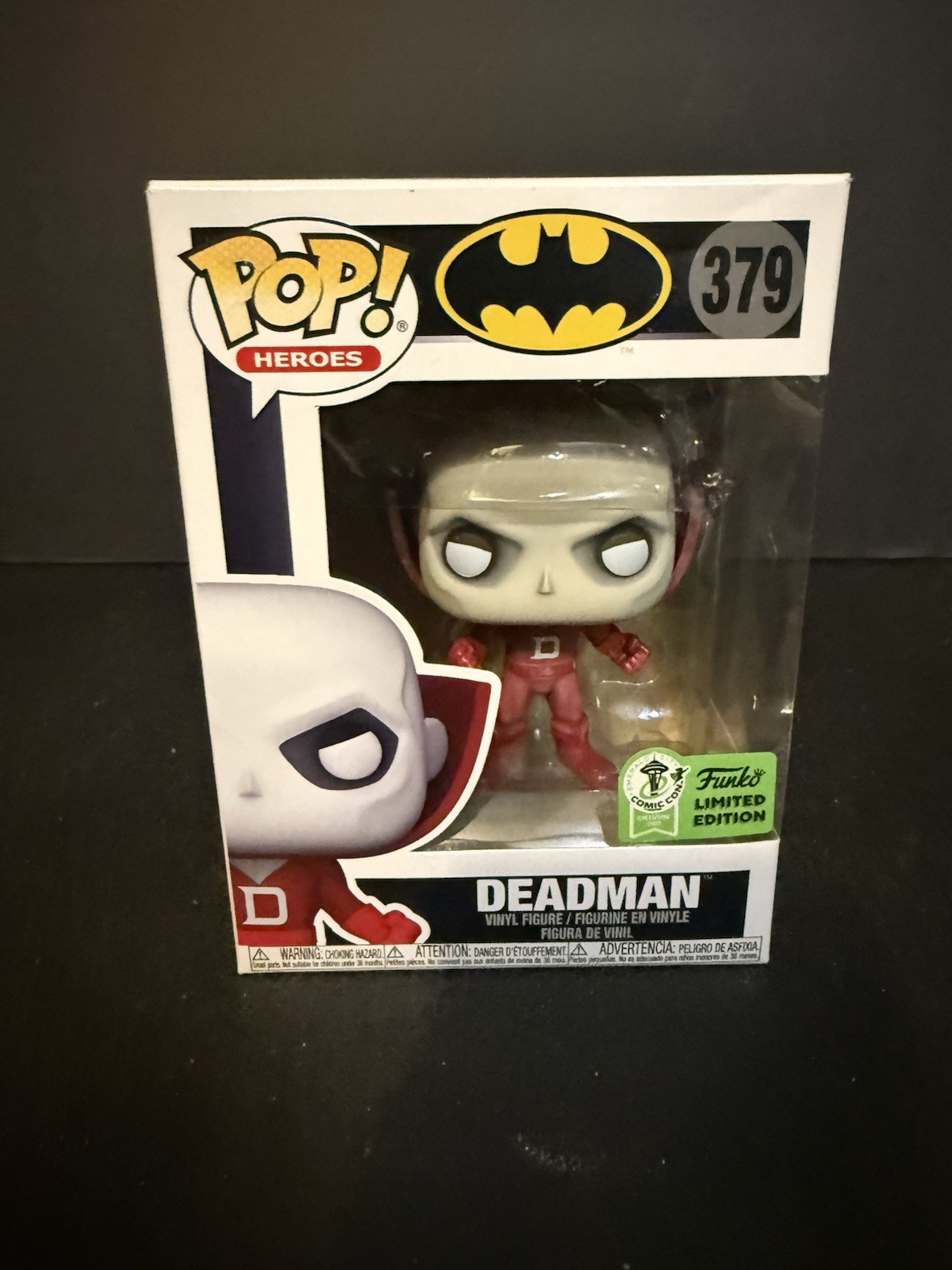 FUNKO POP DEADMAN 379 EMERALD CITY COMIC CON 2021 POP HEROES L02 FUNKO POP DEADMAN 379 EMERALD CITY COMIC CON 2021 POP HEROES L02