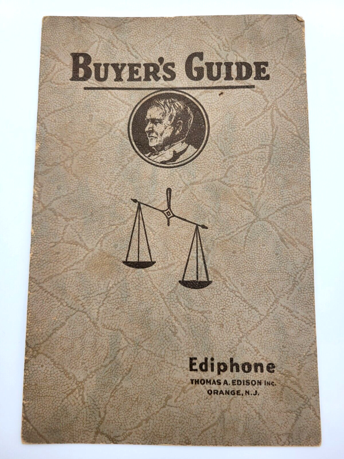 Vintage 1928 Edison Ediphone Buyer's Guide Catalog Book Director's Cabinet