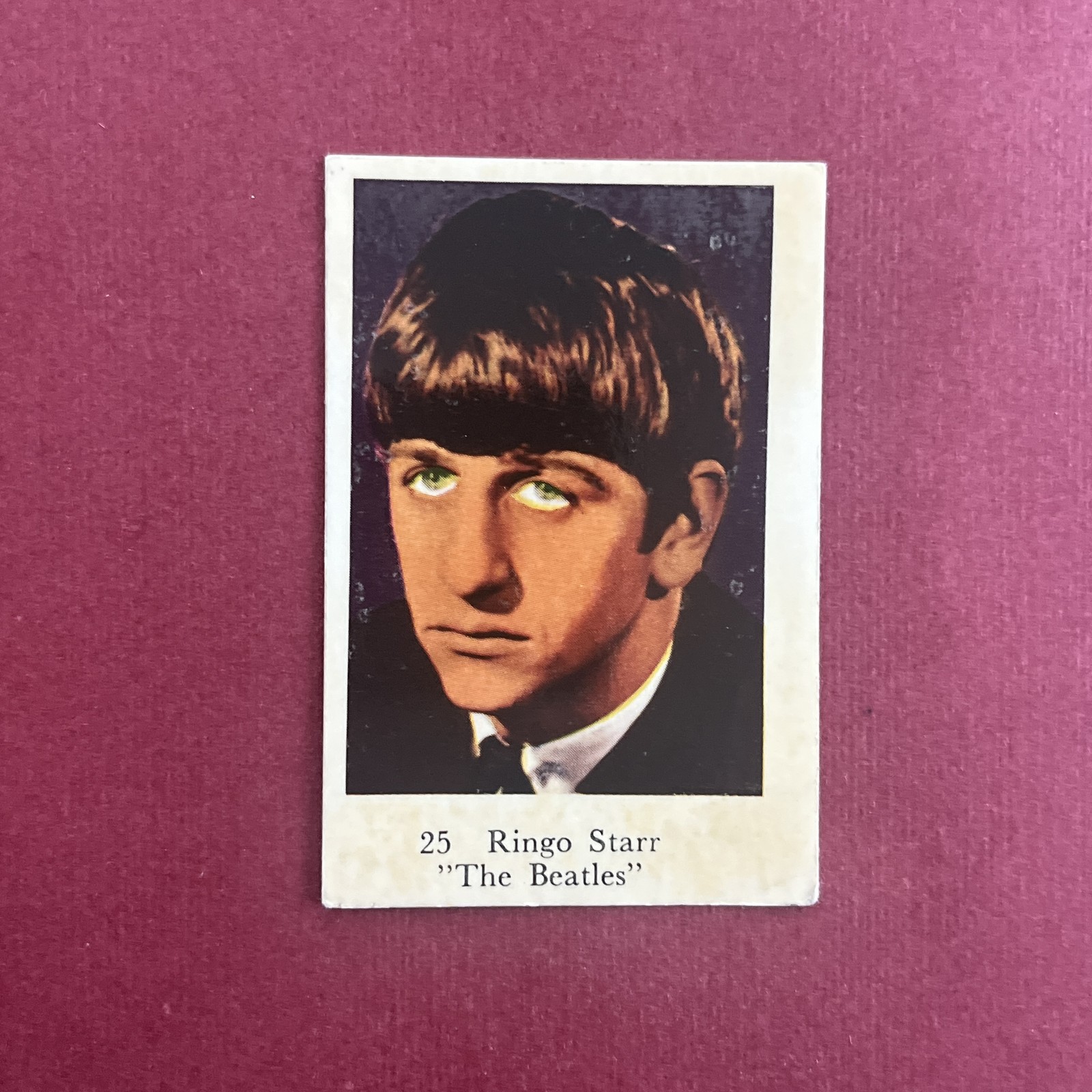 Ringo Starr 1965 Dutch Gum Numbered Set 6 #25 Trading Card