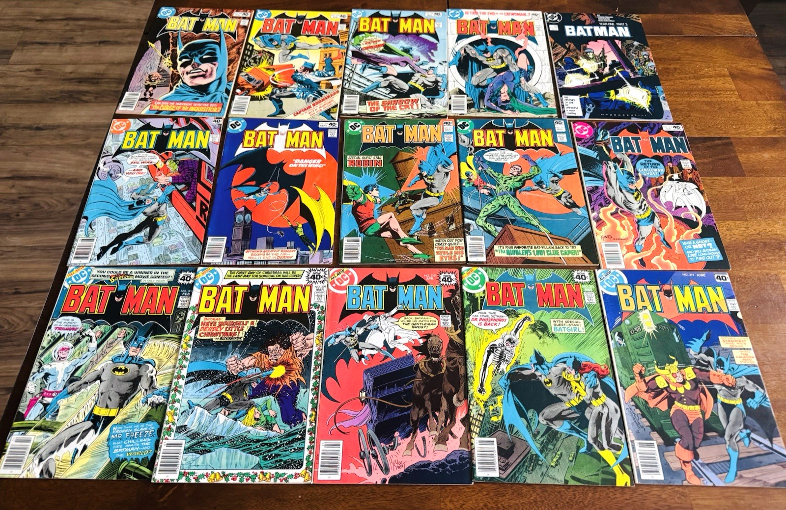 Batman 37 Comic Book Lot DC Bronze Copper Age #308-445 Year One Tim Drake #442