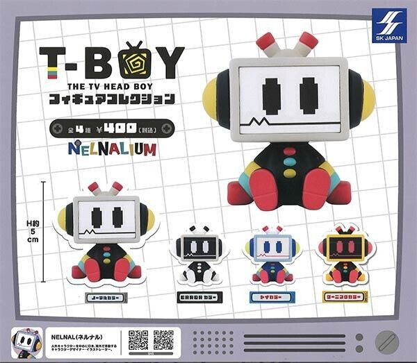 Nelnal T-BOY Figure Collection Capsule Toy 4 Types Full Set Gacha New from Japan