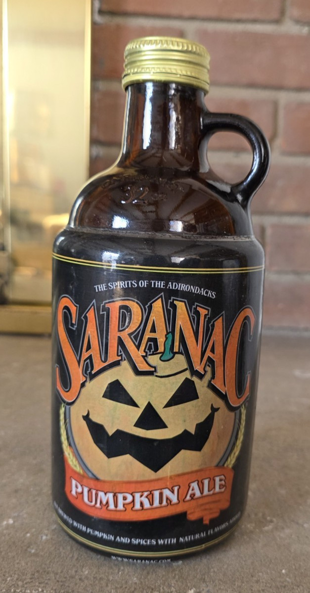 Saranac Pumpkin Ale 1 Quart Bottle Empty Crafts Repurposing