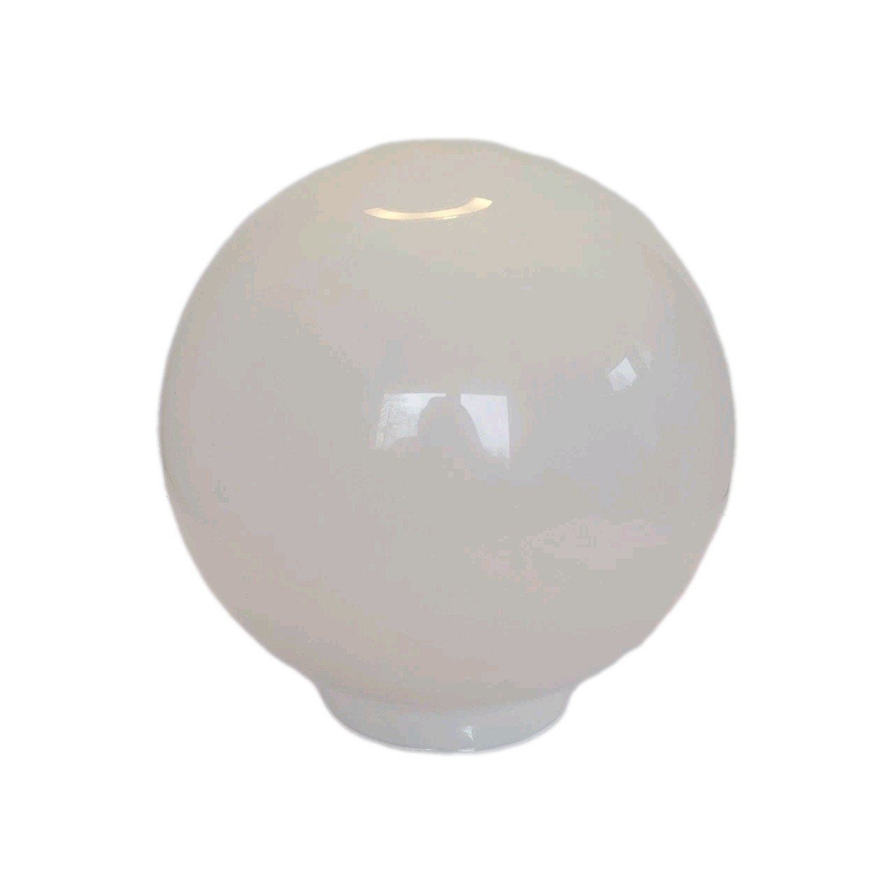 Vintage White Milk Glass Globe Lampshade 8\ Vintage White Milk Glass Globe Lampshade 8\